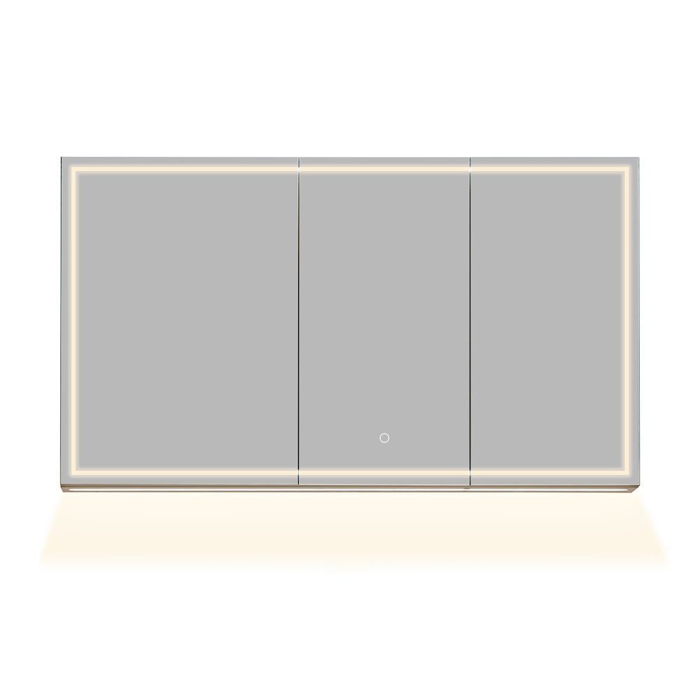 48"x28" Rectangular Frameless Surface-Mount Medicine Cabinet. Picture 2