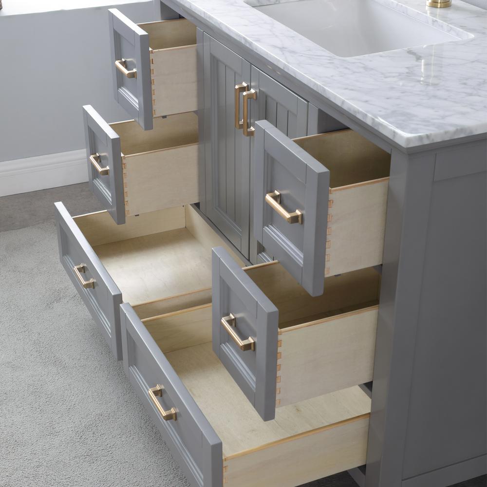 48" Single Bathroom Vanity Set in Gray without Mirror. Picture 9