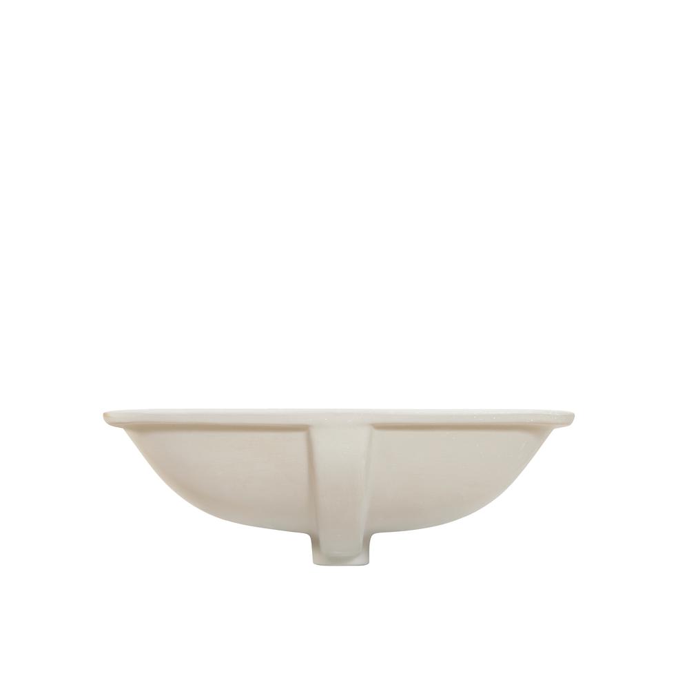 20 in. Retegular White Finish Ceramic Undermount Vanity Sink. Picture 7