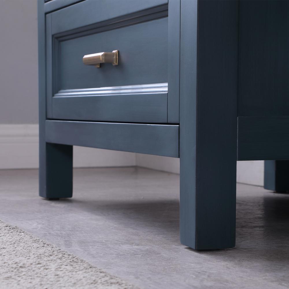 30" Single Bathroom Vanity Set in Classic Blue without Mirror. Picture 8