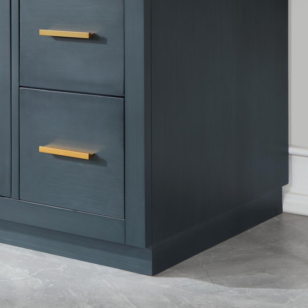 36" Single Bathroom Vanity Set in Classic Blue without Mirror. Picture 8