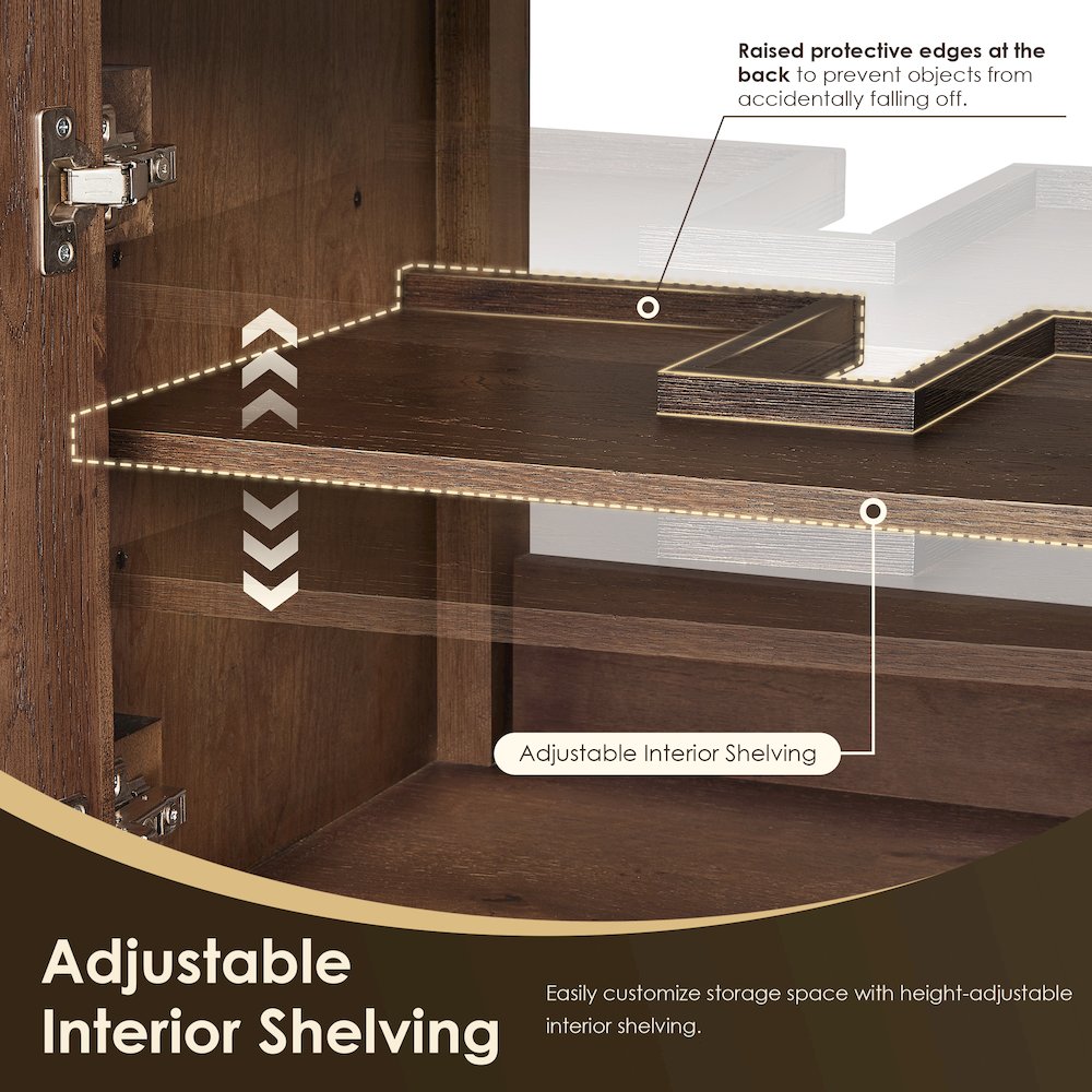 Cerrito 24" Single Bathroom Vanity in Brown Brushed Oak. Picture 11