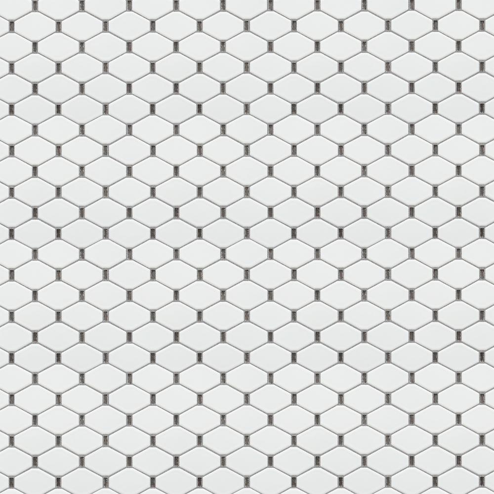 Badajoz  11.5” x 10.94” Honeycomb Glass Mosaic Wall Tile. Picture 4