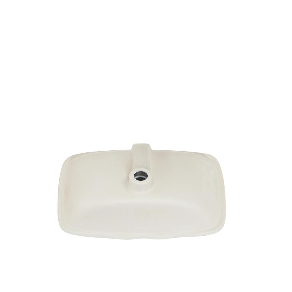 20 in. Retegular White Finish Ceramic Undermount Vanity Sink. Picture 8
