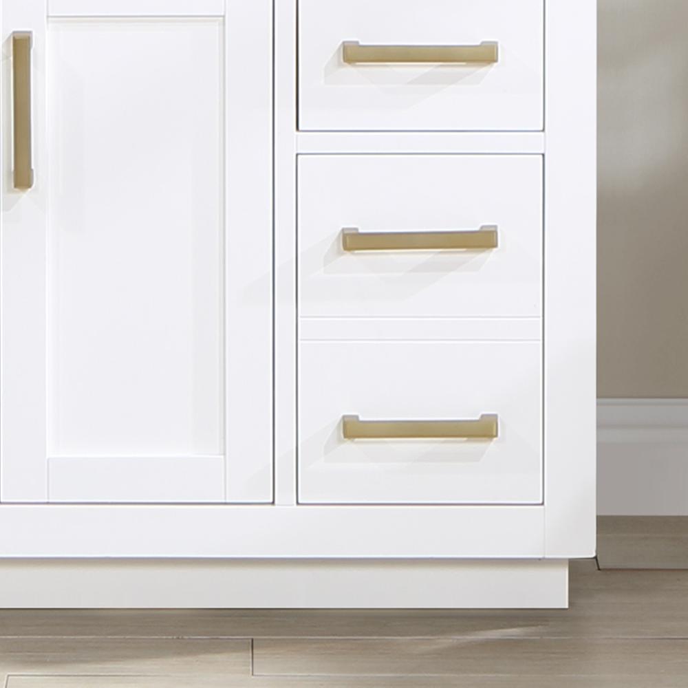 36" Single Bathroom Vanity in White without Mirror. Picture 7