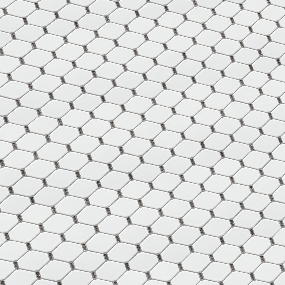 Badajoz  11.5” x 10.94” Honeycomb Glass Mosaic Wall Tile. Picture 6