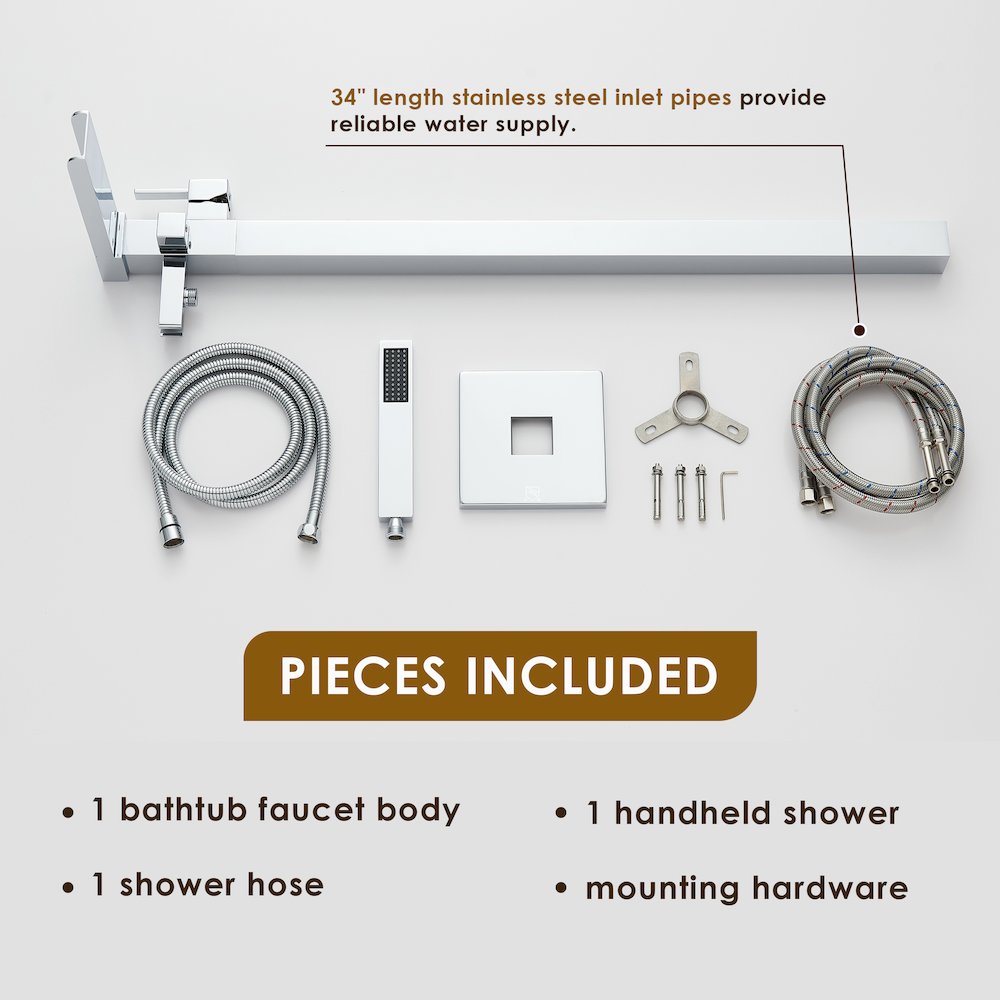 Single Lever Handle Freestanding Floor Mounted Tub Filler. Picture 14