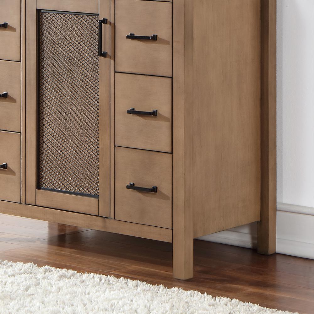 42" Single Bathroom Vanity Set in Brown Pine without Mirror. Picture 9
