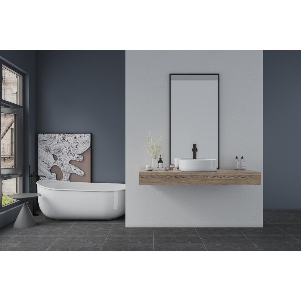 16 in. Square White Finish Ceramic Bathroom Vanity Sink. Picture 13