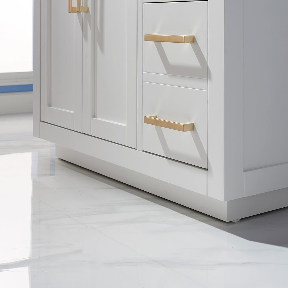 36" Single Bathroom Vanity Set in White with Mirror. Picture 9