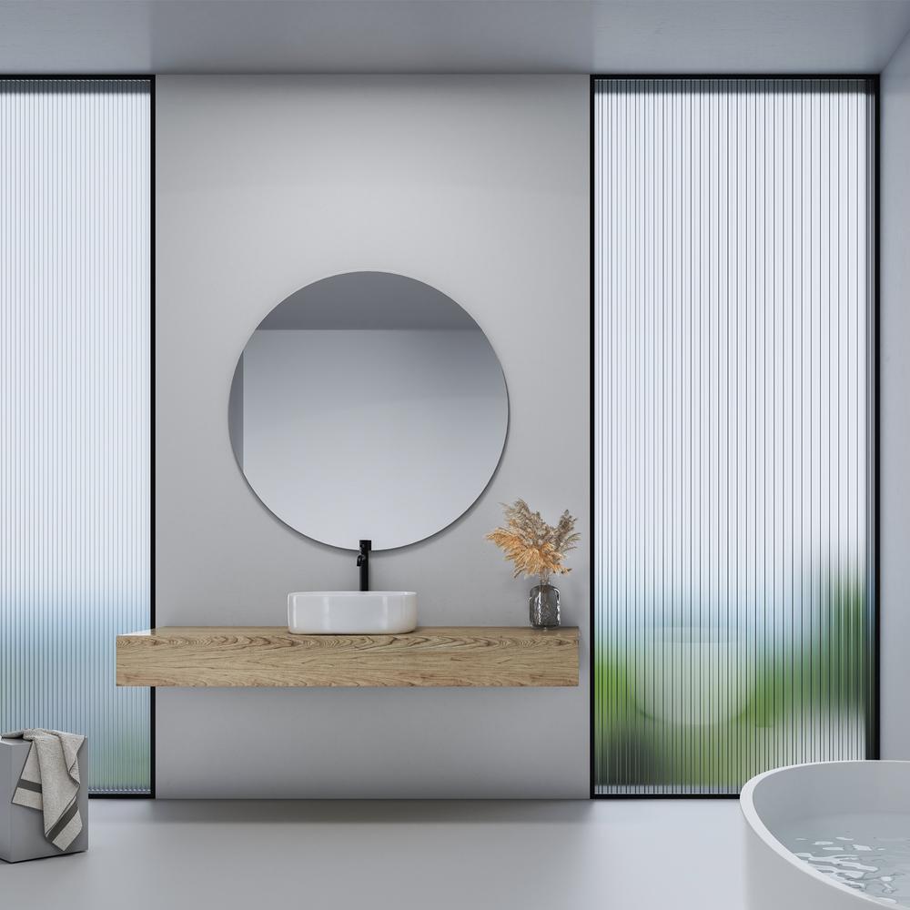 16 in. Square White Finish Ceramic Bathroom Vanity Sink. Picture 12