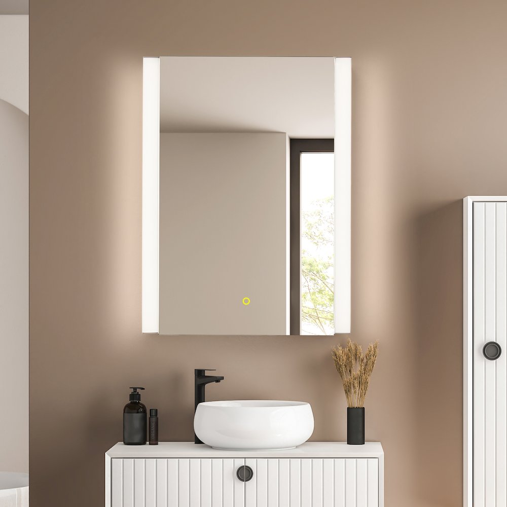 24"x32" Rectangular Bathroom Aluminum Mirror Medicine Cabinet. Picture 6