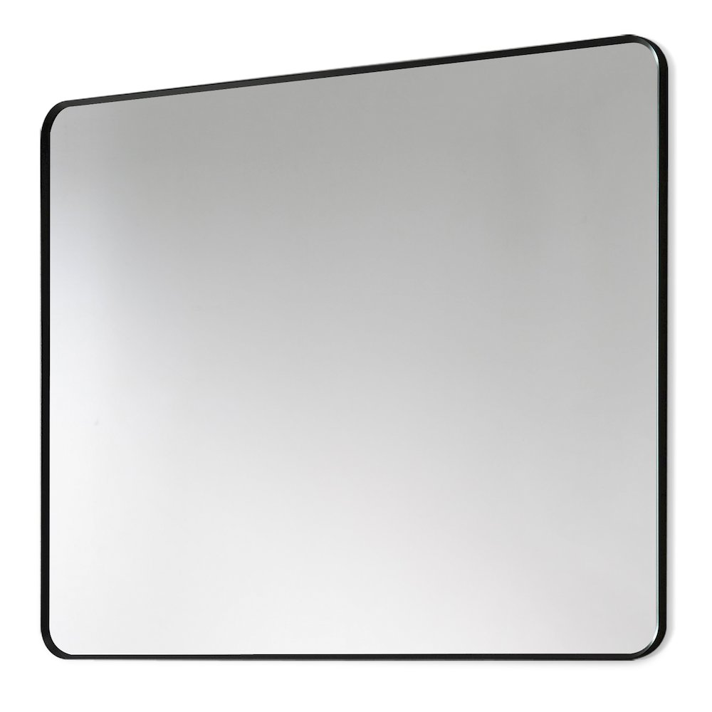 Nettuno 36" Rectangle Bathroom/Vanity Matt Black Aluminum Framed Wall Mirror. Picture 2