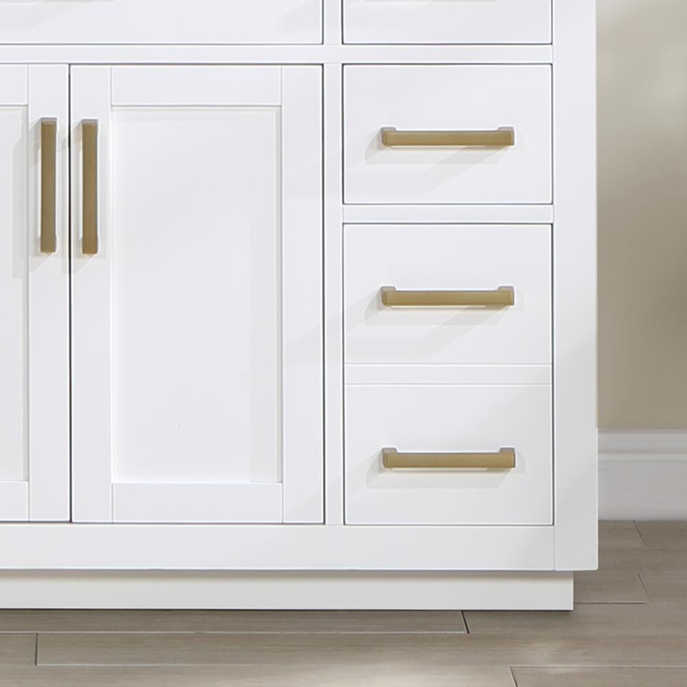 48" Single Bathroom Vanity in White with Mirror. Picture 11