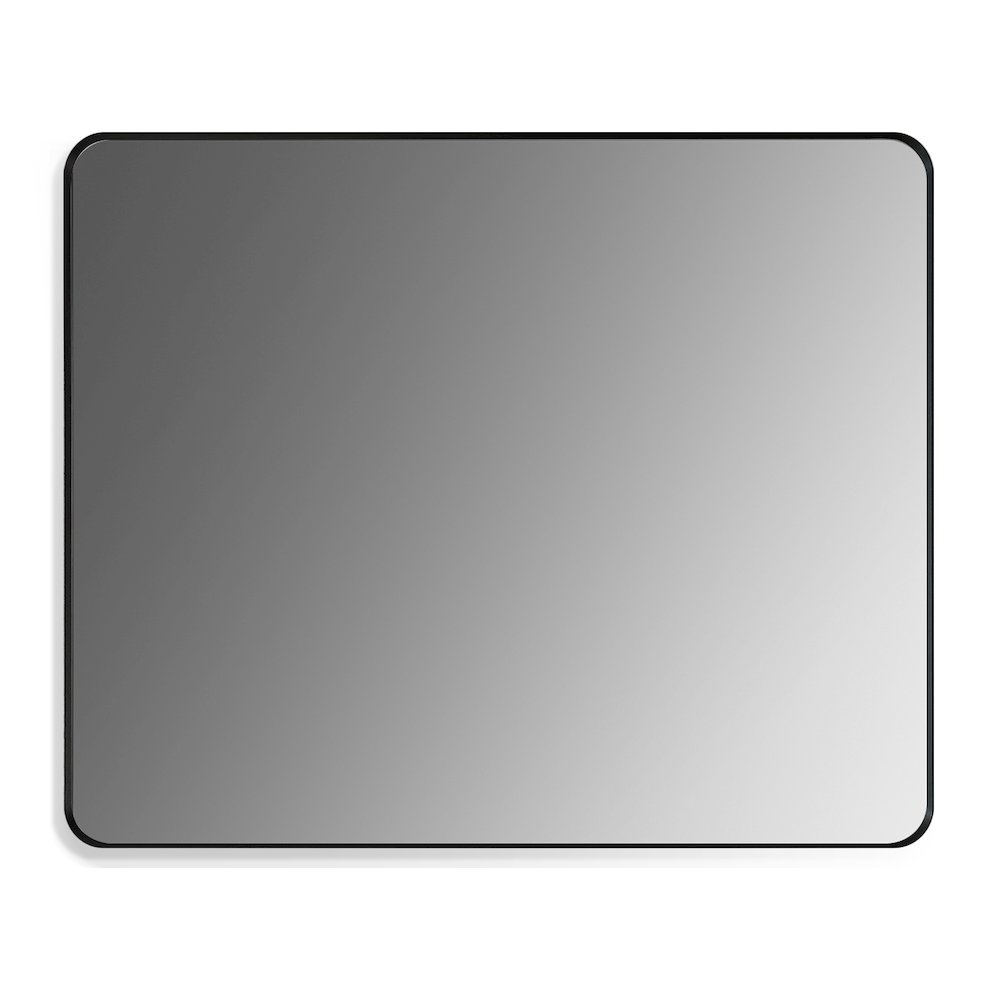 Nettuno 36" Rectangle Bathroom/Vanity Matt Black Aluminum Framed Wall Mirror. Picture 1