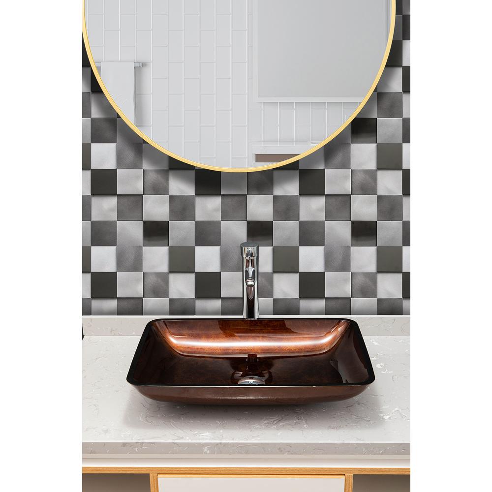 Mijas 11.97" x 11.97" Peel-and-Stick Mosaic Tile. Picture 5