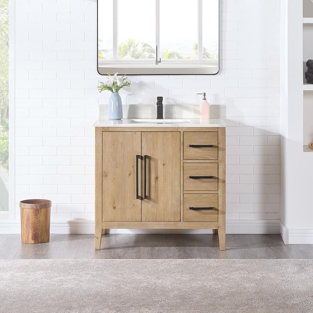 Single Bathroom Cabinet Vanity Base without Top and Sink, no Mirror. Picture 2
