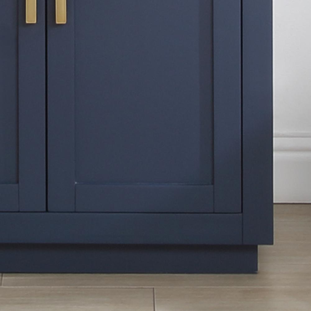30" Single Bathroom Vanity in Royal Blue without Mirror. Picture 11