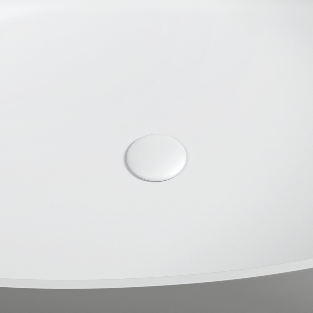 59" x 31" Solid Surface Soaking Bathtub and Integrated Overflow. Picture 11