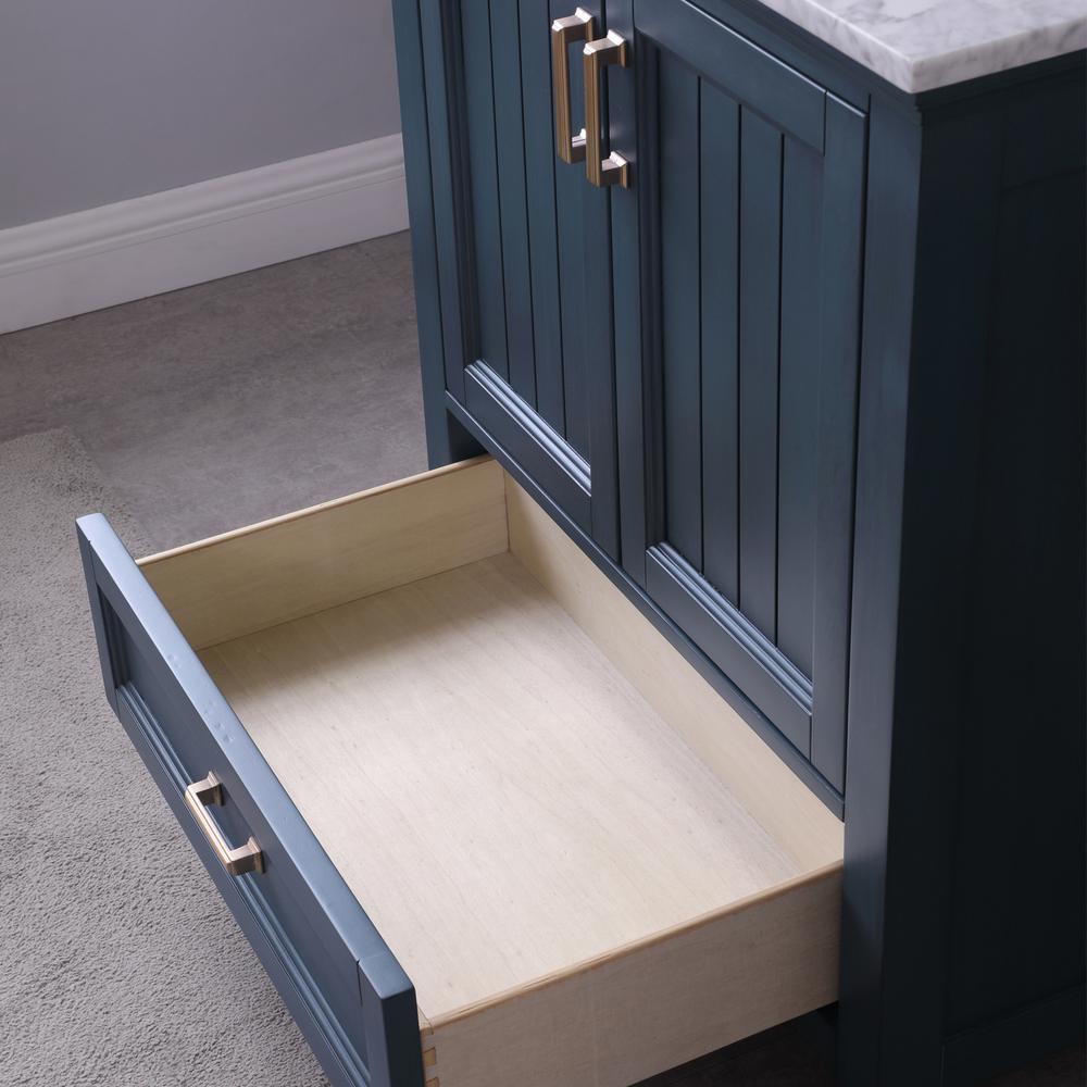 30" Single Bathroom Vanity Set in Classic Blue without Mirror. Picture 9