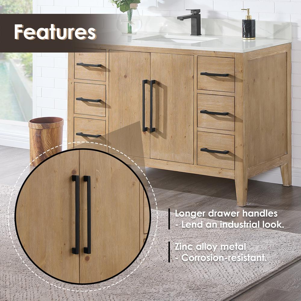 Single Bathroom Cabinet Vanity without Top and Sink, no Mirror. Picture 8