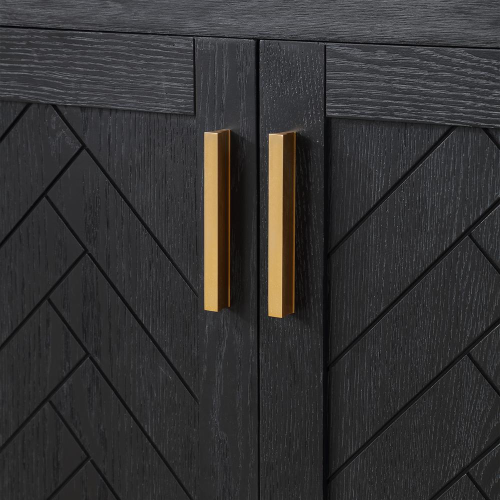 42" Single Bathroom Vanity Set in Black Oak without Mirror. Picture 13