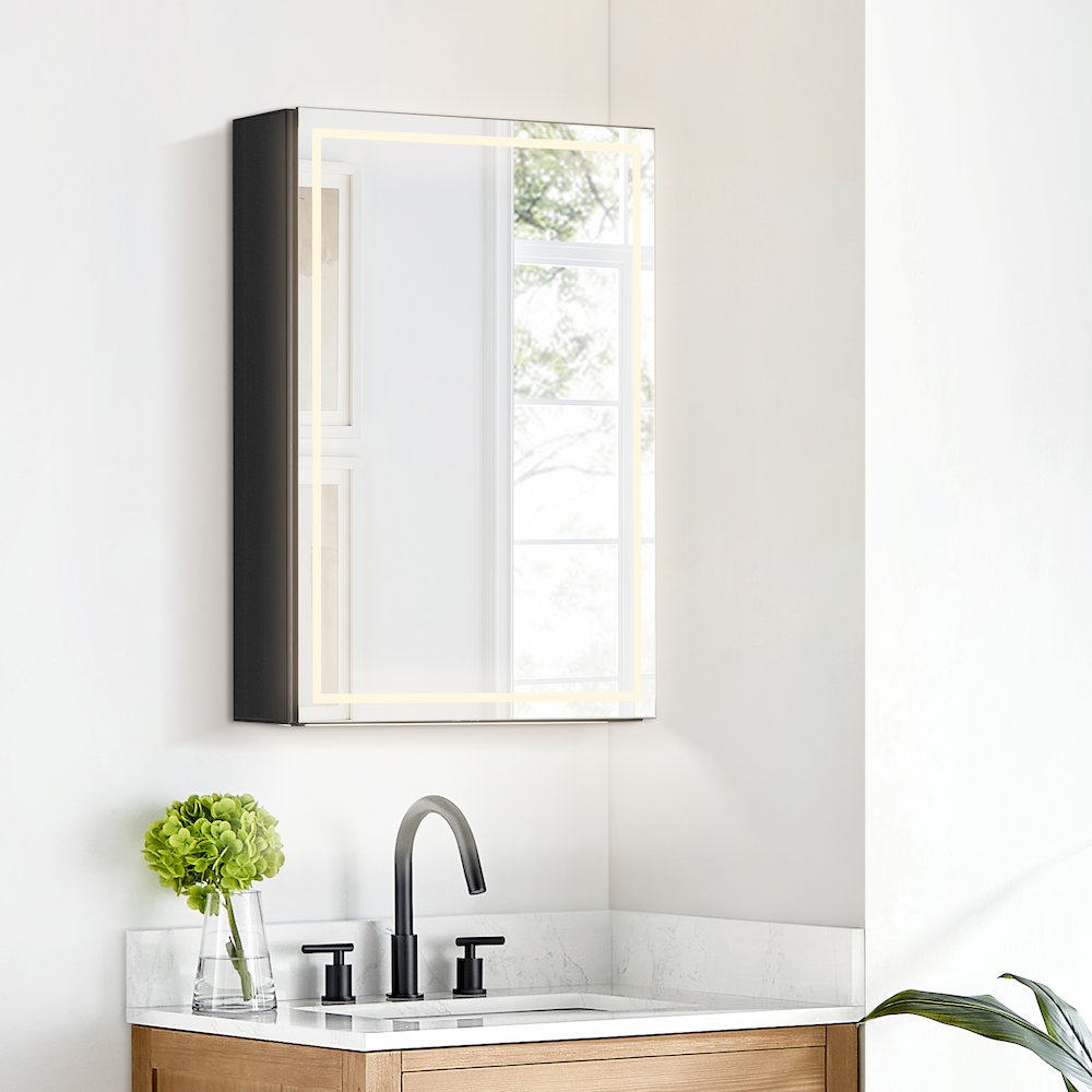 20"x28" Rectangular Frameless Surface-Mount Medicine Cabinet. Picture 4