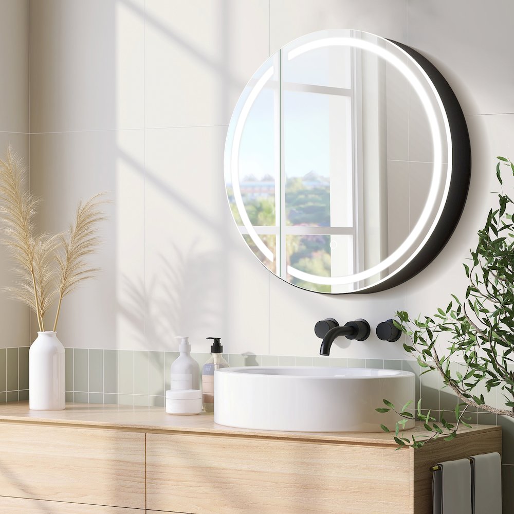 24x24" Round Frameless Surface-Mount Medicine Cabinet. Picture 8