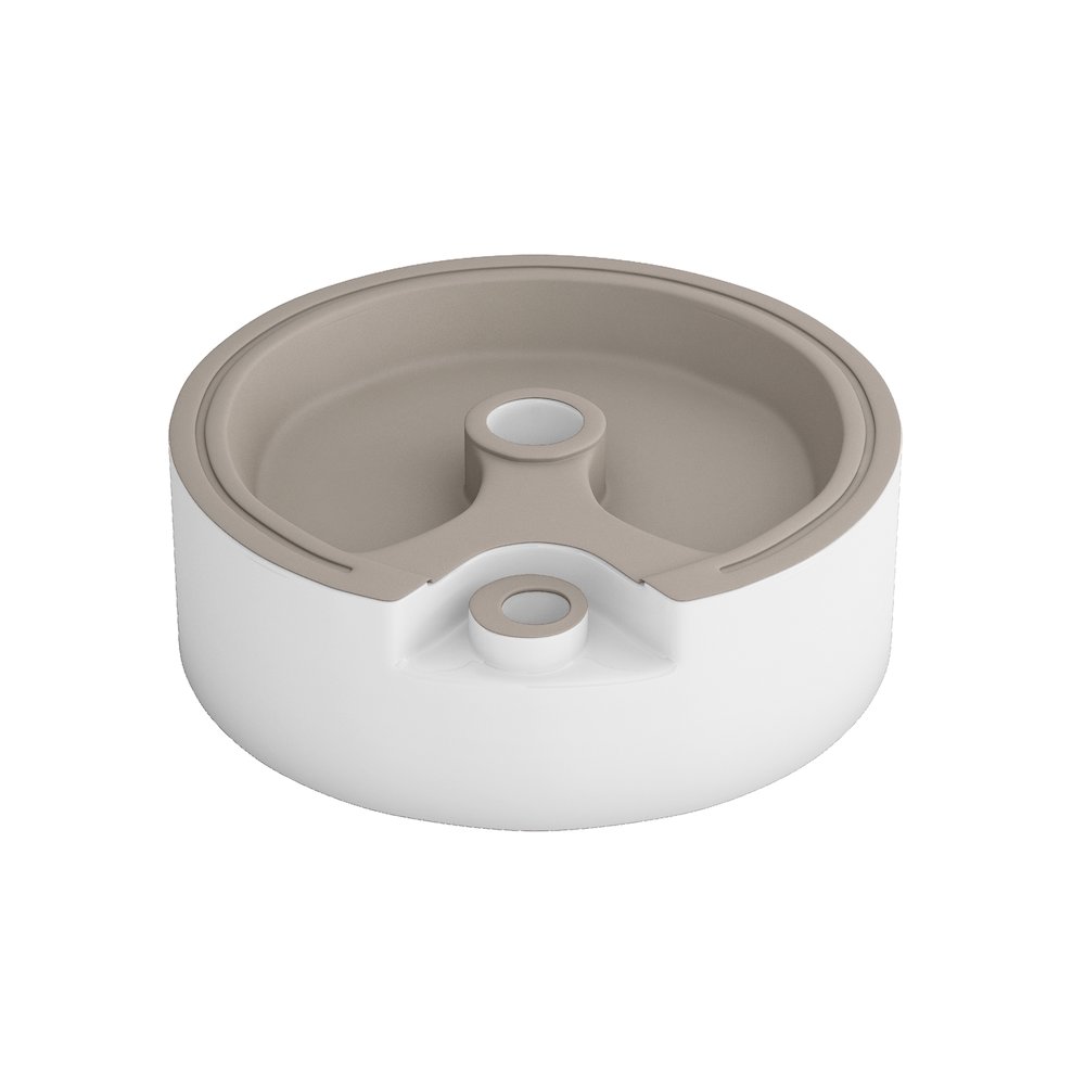 Timitra 18 in. Round White
 Finish Ceramic Vessel Bathroom Vanity Sink. Picture 6