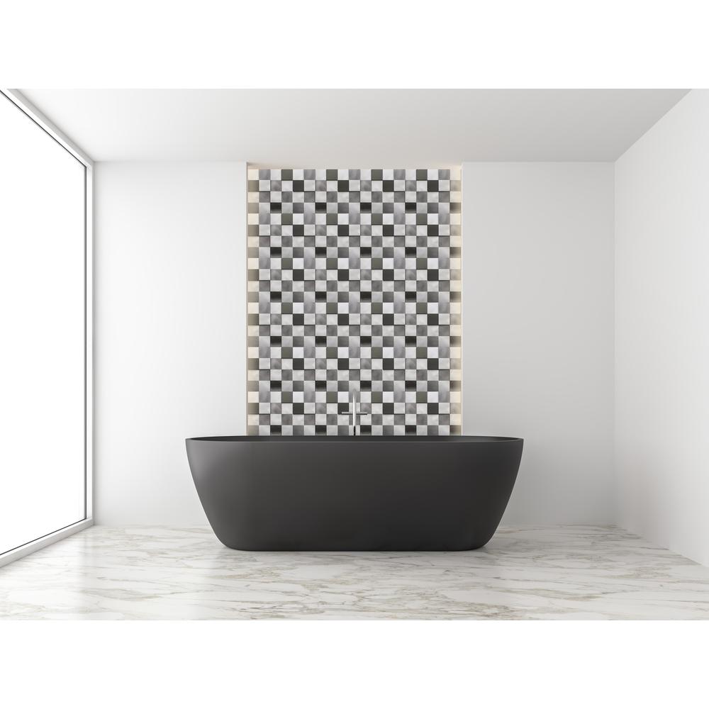 Mijas 11.97" x 11.97" Peel-and-Stick Mosaic Tile. Picture 6