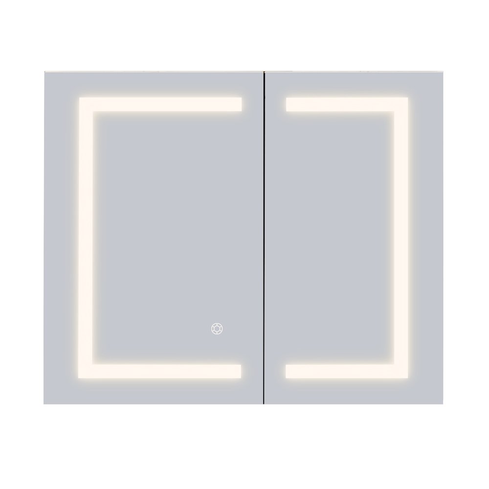 36" Frameless Surface-Mount/Recessed LED Lighted Bathroom Medicine Cabinet. Picture 1