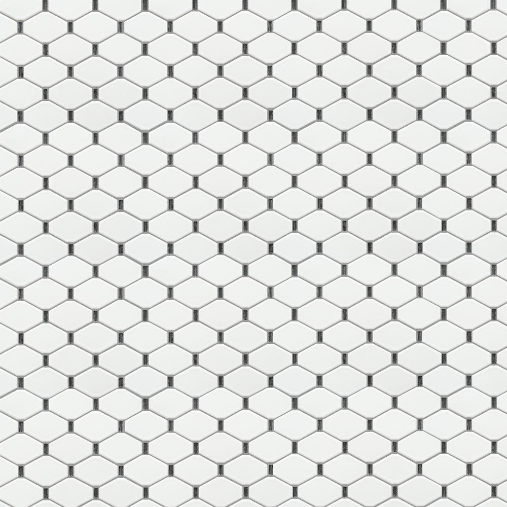 Badajoz  11.5” x 10.94” Honeycomb Glass Mosaic Wall Tile. Picture 6