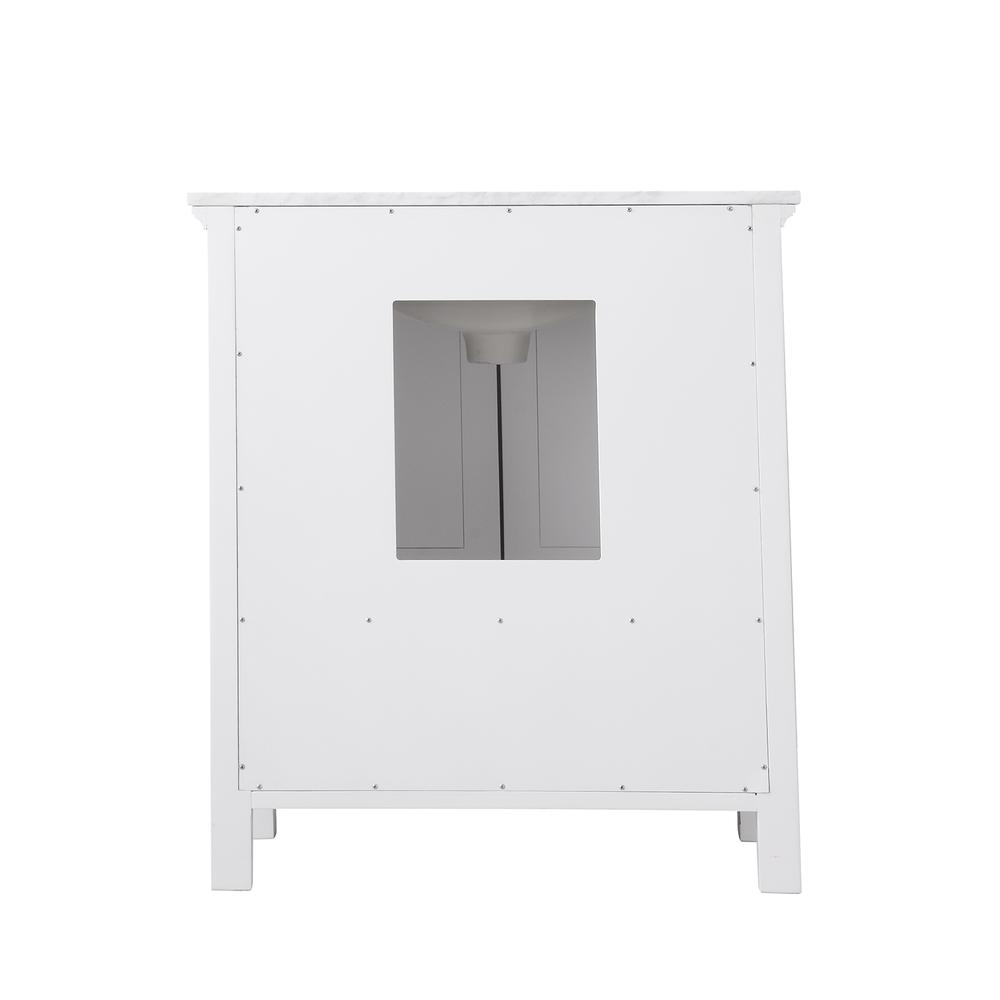 30" Single Bathroom Vanity Set in White without Mirror. Picture 2