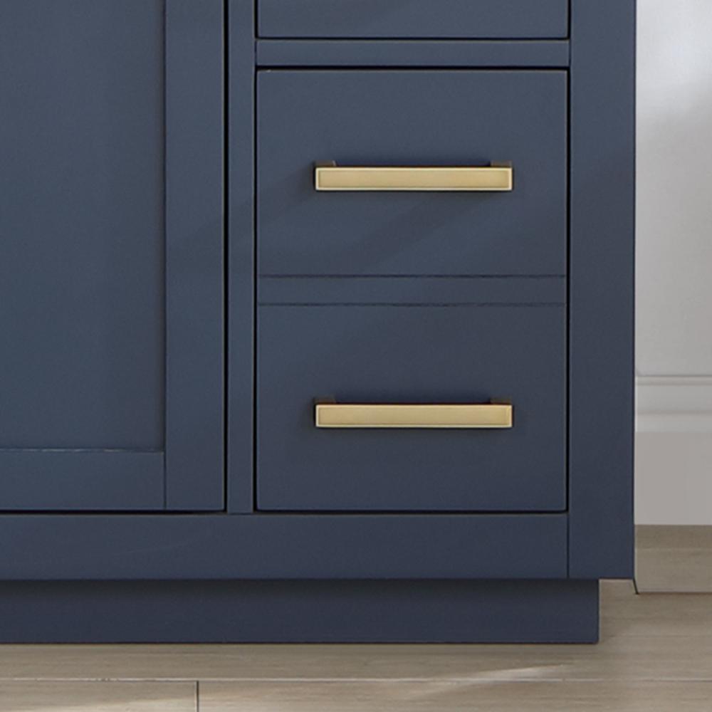 36" Single Bathroom Vanity in Royal Blue with Mirror. Picture 10