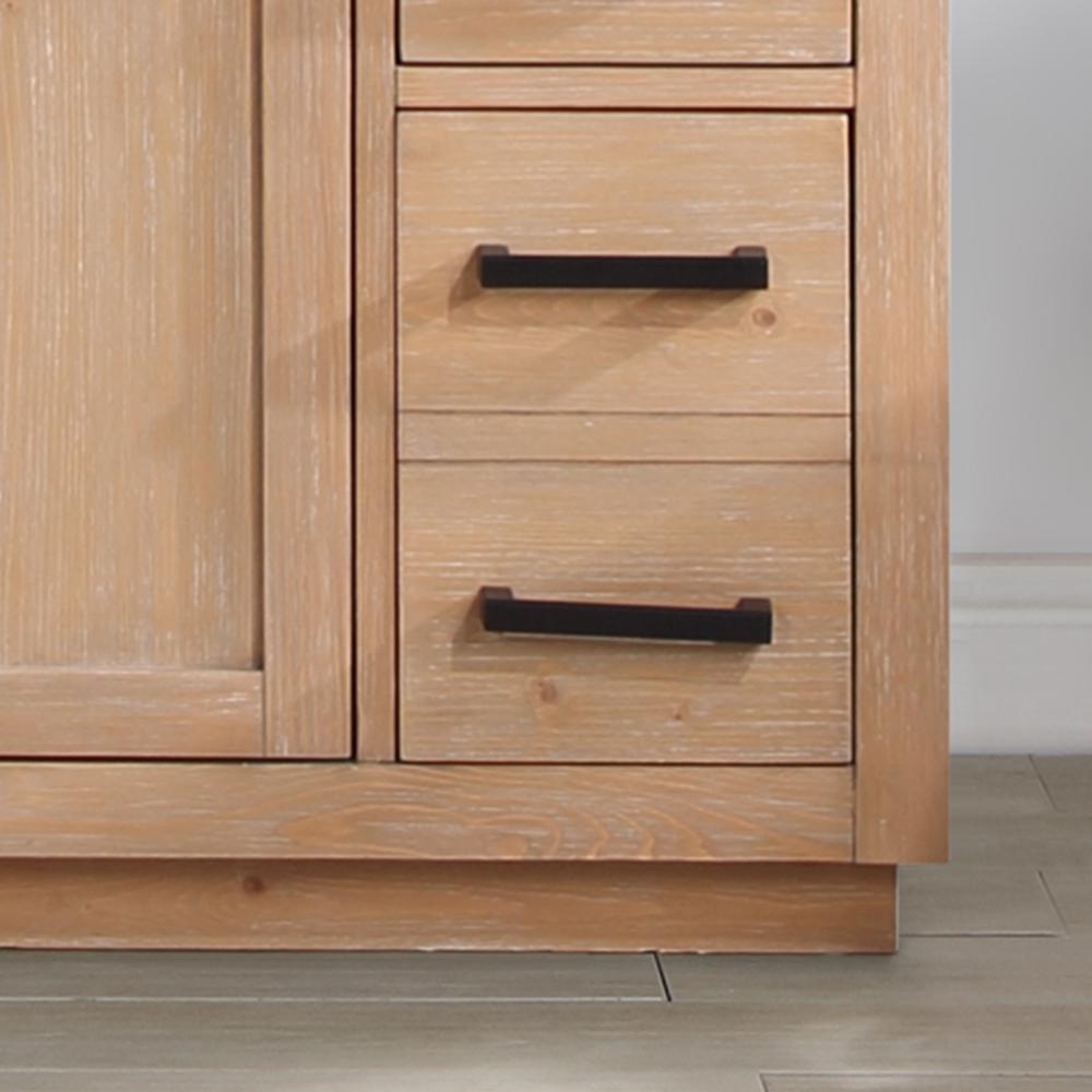 48" Single Bathroom Vanity in Light Brown with Mirror. Picture 11