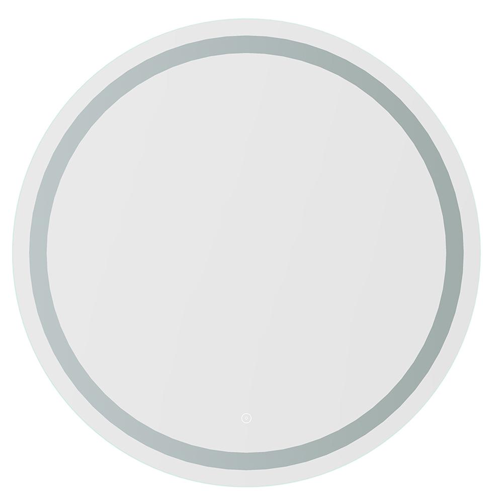 Padova 32” Round  Frameless Modern LED Bathroom Vanity Mirror. Picture 1