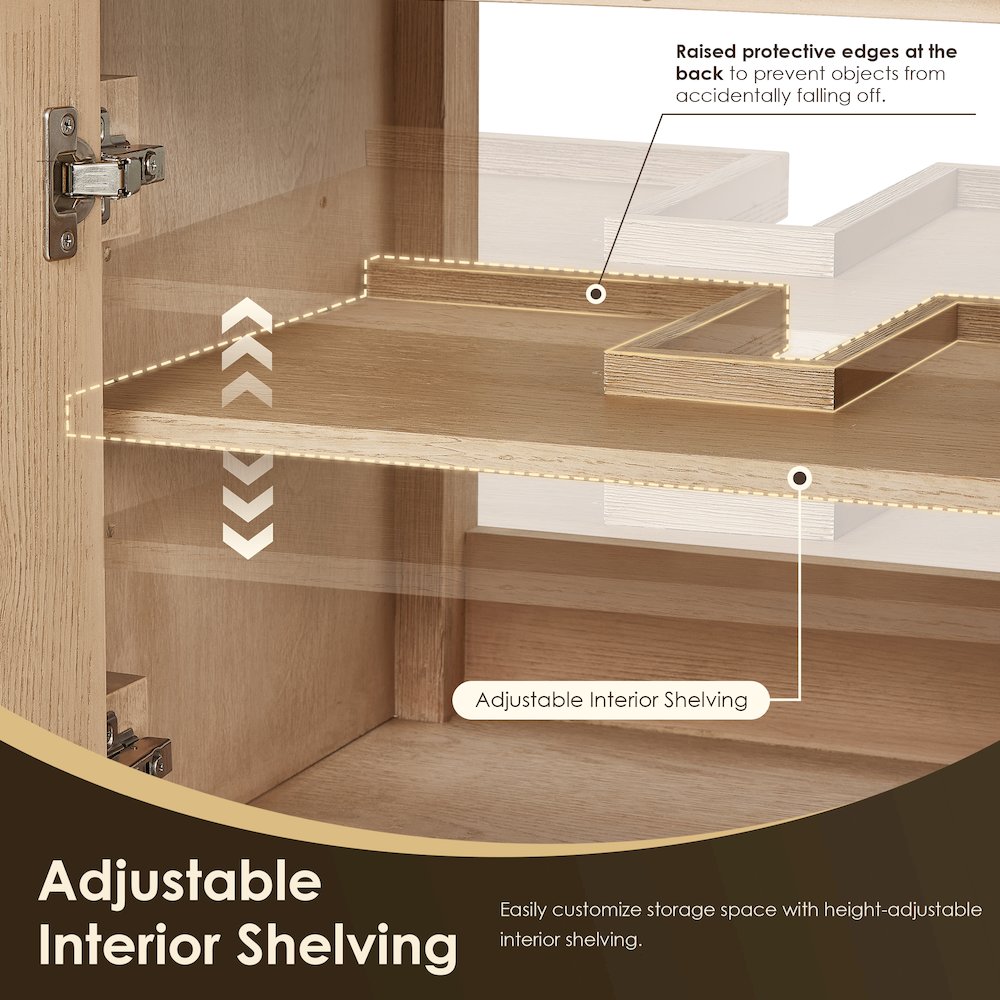 Cerrito 24" Single Bathroom Vanity in Natural Oak. Picture 11