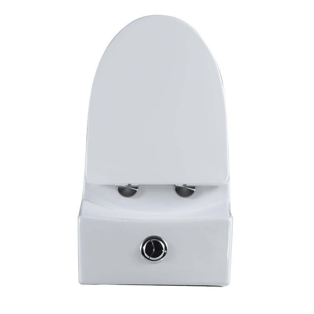 Savona Dual Flush Elongated One-Piece Toilet (Seat Included). Picture 2