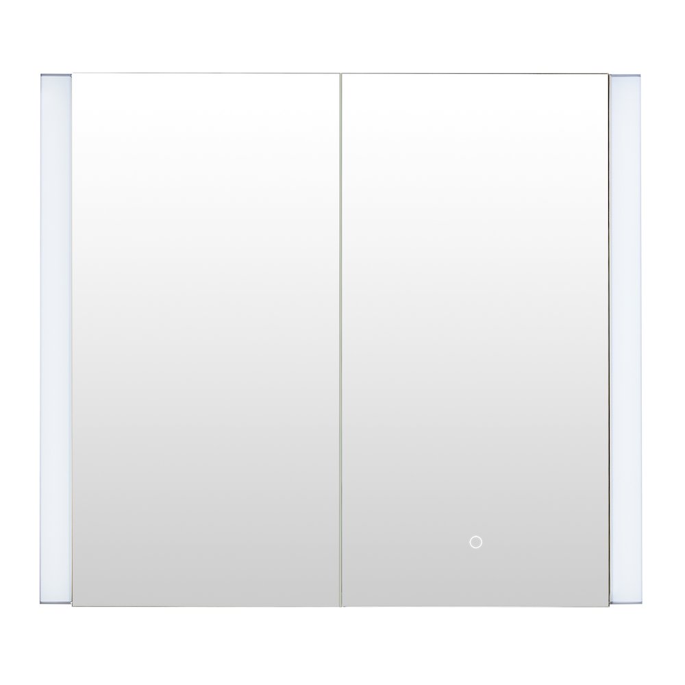 36"x32" Rectangular Bathroom Aluminum Mirror Medicine Cabinet. Picture 1