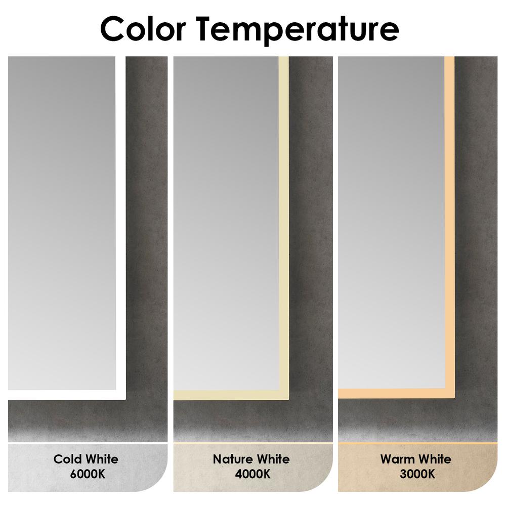 Frameless Surface-Mount/Recessed LED Lighted Bathroom Medicine Cabinet. Picture 5