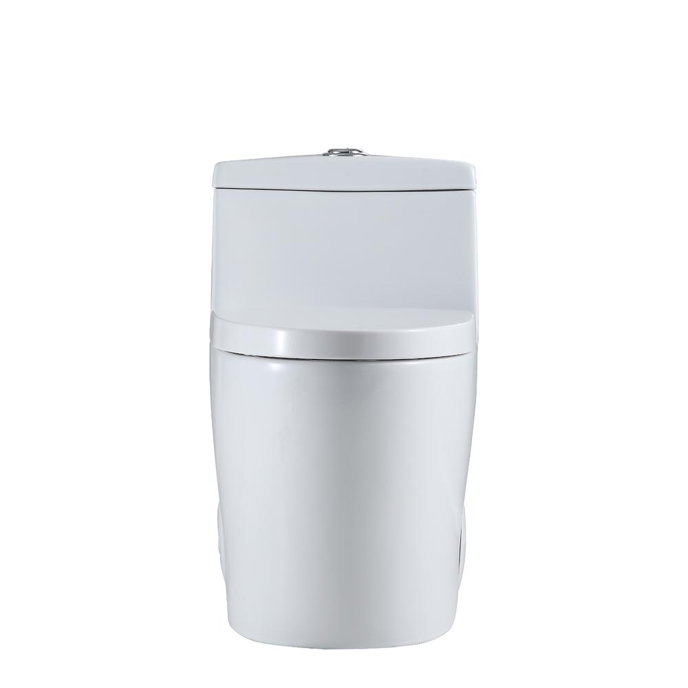 Savona Dual Flush Elongated One-Piece Toilet (Seat Included). Picture 3