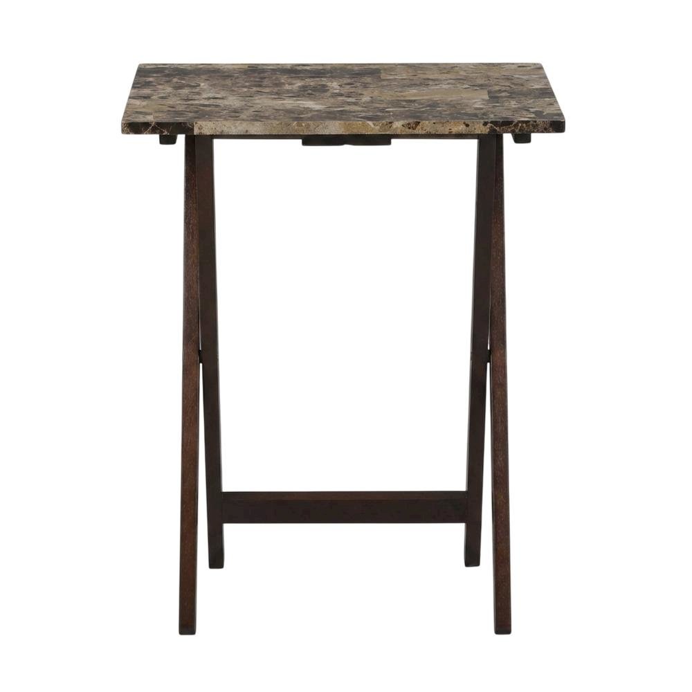 Brown, Tray Table, Removable Tray Top, Quality Build. Picture 4