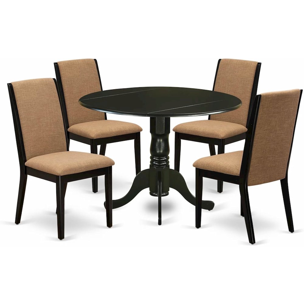 Dining Room Set Black, DLLA5-BLK-47. Picture 1