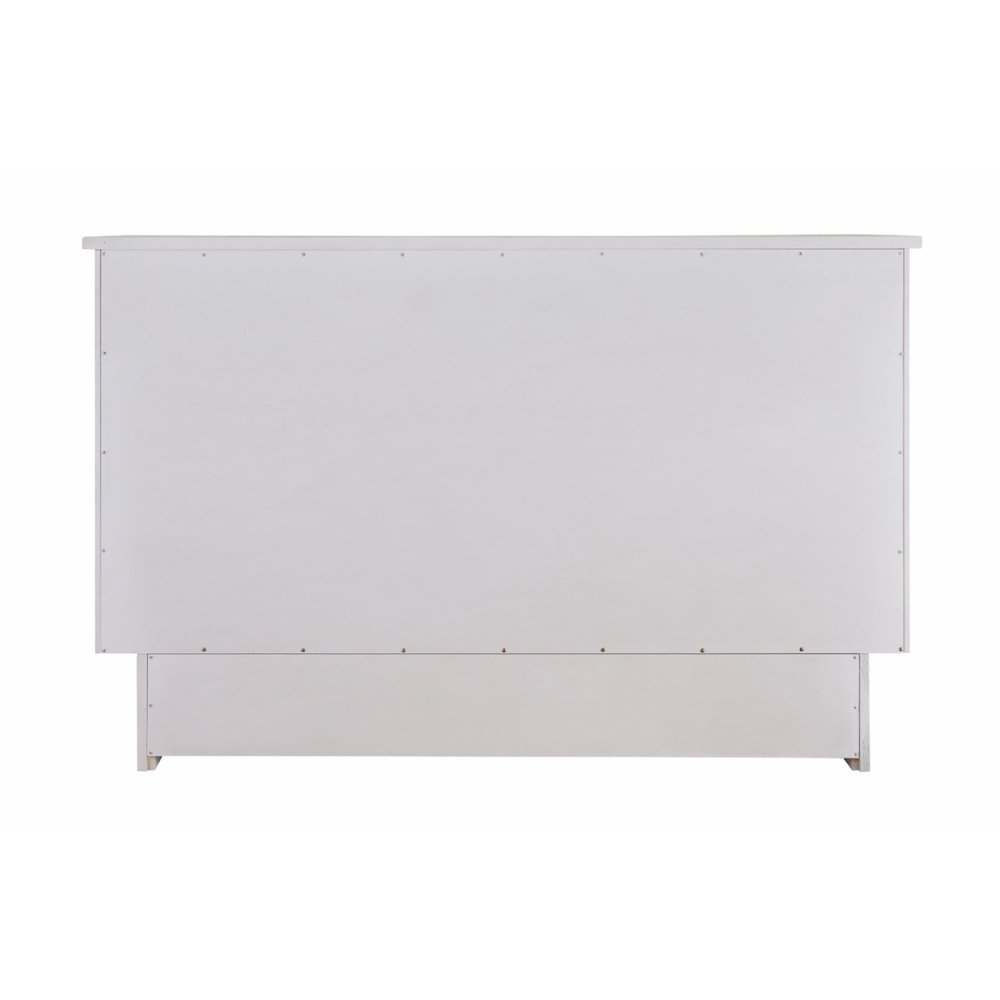 White Queen Wood Cabinet Bed with Compact Design and Usable Top Surface. Picture 8