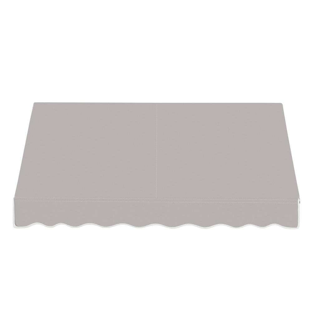 Awntech 7.375 ft Dallas Retro Fixed Awning Acrylic Fabric, Gray. Picture 2