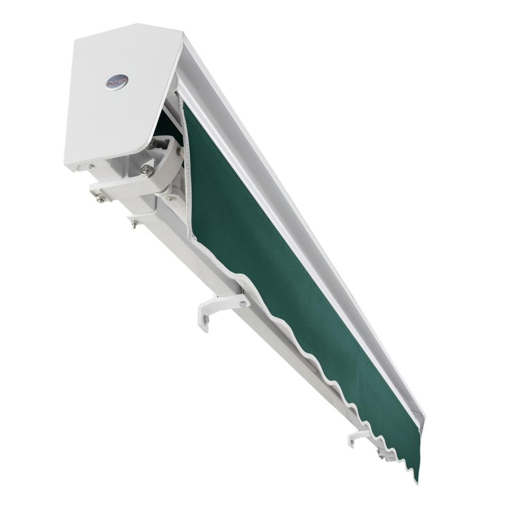 14' x 10' Destin Right Motor Right Motorized Patio Retractable Awning, Forest. Picture 5