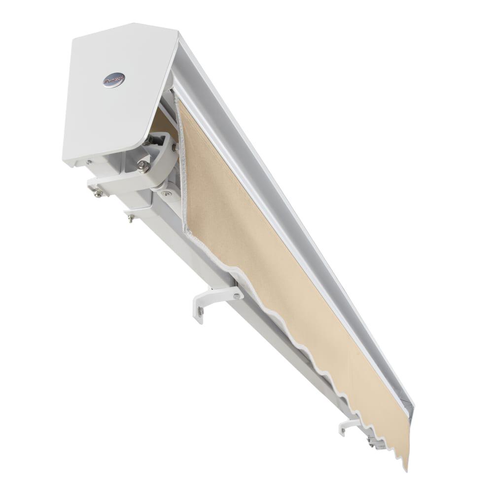 14' x 10' Destin Right Motor Right Motorized Patio Retractable Awning, Tan. Picture 5