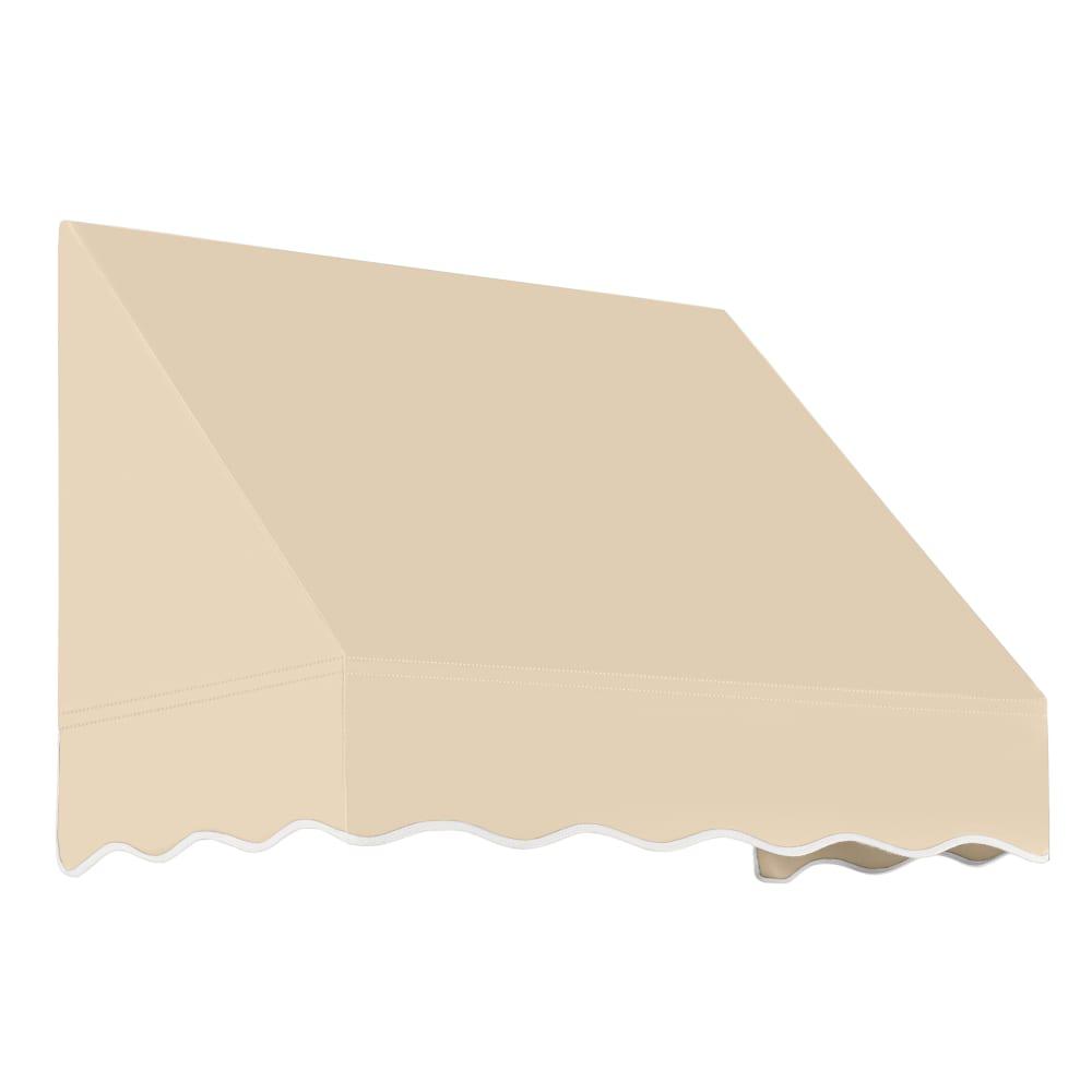 Awntech 3.375 ft San Francisco Fixed Awning Acrylic Fabric, Tan. Picture 1