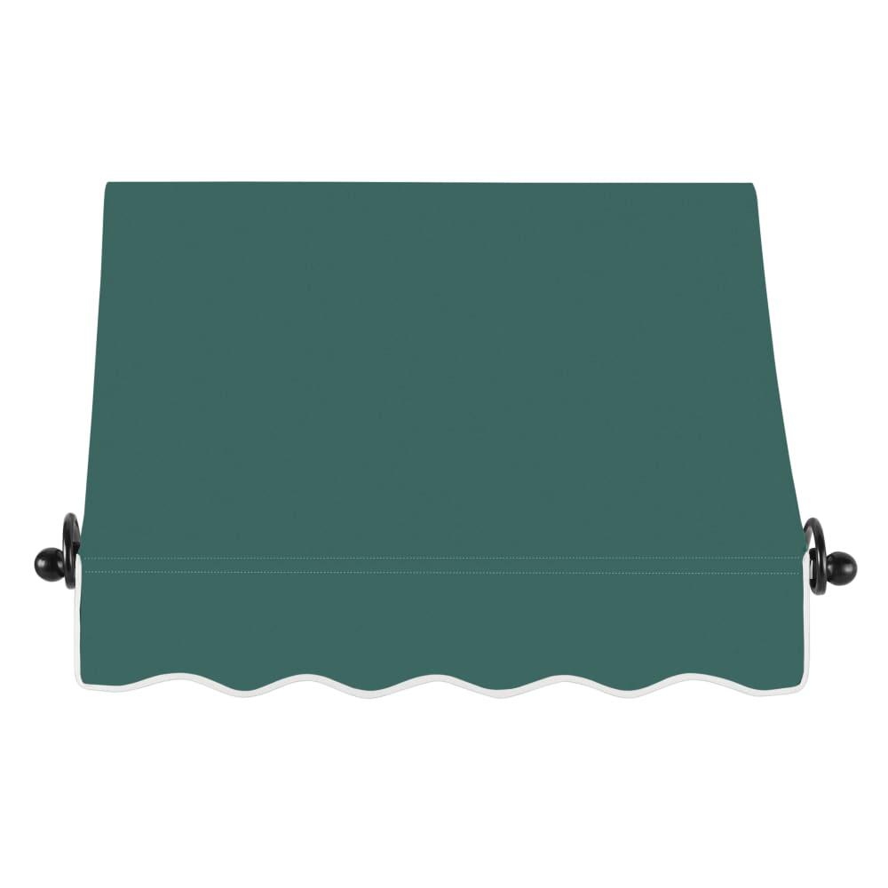 Awntech 4.375 ft Charleston Fixed Awning Acrylic Fabric, Forest. Picture 2