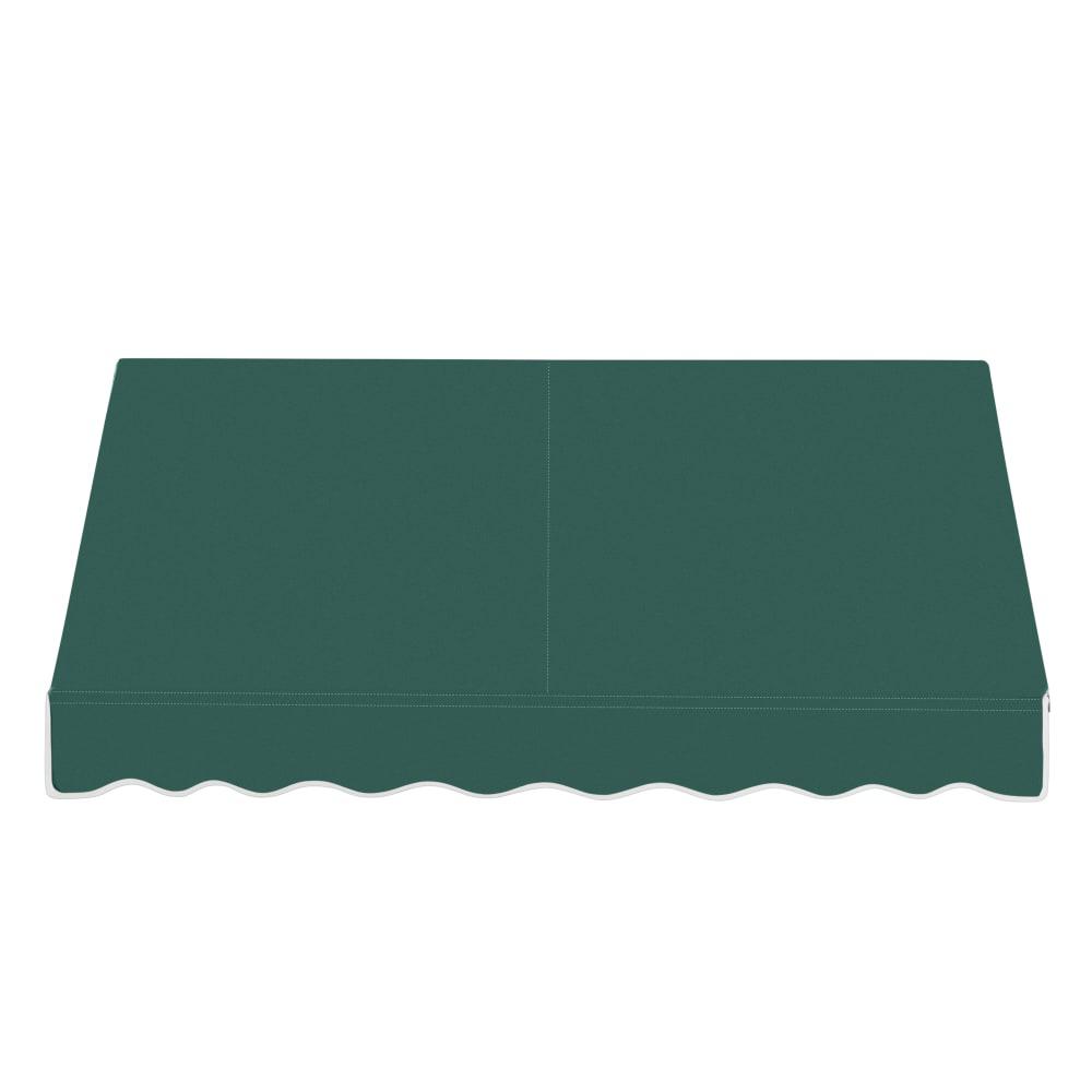 Awntech 7.375 ft Dallas Retro Fixed Awning Acrylic Fabric, Forest. Picture 2